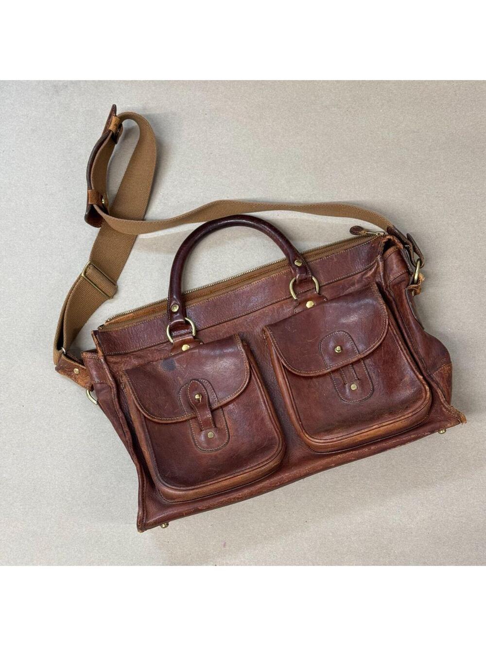 Vintage Marley Hodgson Ghurka Examiner Brown Leather Briefcase Bag